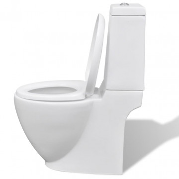 Set de toaletă și bideu, ceramică albă - Img 7