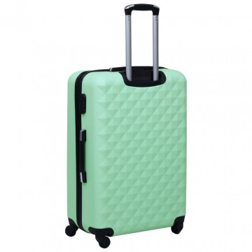 Set de valize cu carcasă rigidă, 2 piese, verde mentă, ABS - Img 8