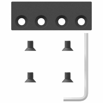 Set feronerie pentru ușă glisantă, negru, 183 cm, oțel - Img 7