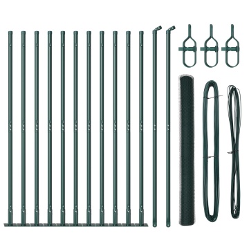Set Gard 2 bucăți Verde Metal, PVC 25 x 1,5 m Rezistent - Img 2