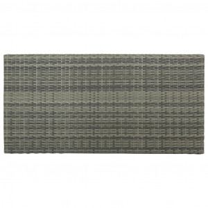 Set mobilier bar de grădină cu perne, 5 piese, gri, poliratan - Img 4