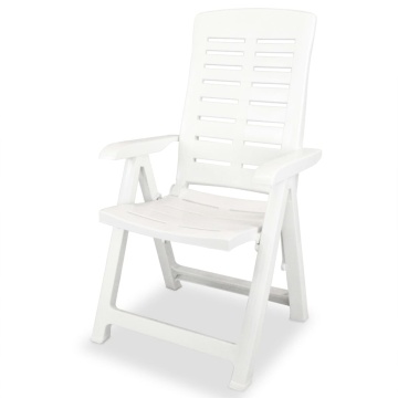 Set mobilier bistro, 3 piese, alb, plastic - Img 8