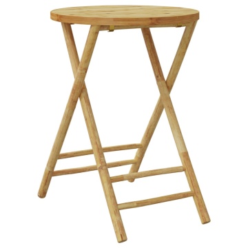 Set mobilier bistro, 3 piese, bambus - Img 8