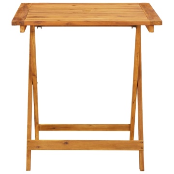 Set mobilier bistro, 3 piese, negru, poliratan și lemn masiv - Img 4