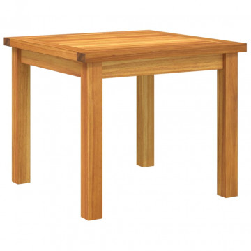 Set mobilier bistro, 3 piese, poliratan negru/lemn de acacia - Img 8