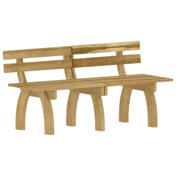 Set mobilier de exterior, 3 piese, lemn de pin tratat - Img 5