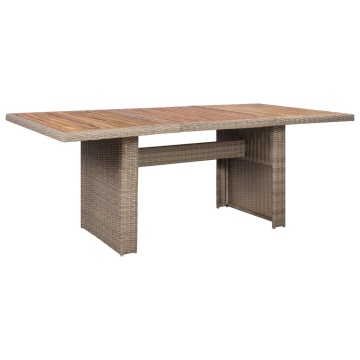 Set mobilier de exterior cu perne, 7 piese, poliratan - Img 8