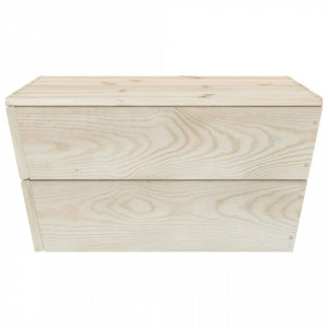 Set mobilier de grădină, 2 piese, lemn de molid tratat - Img 4