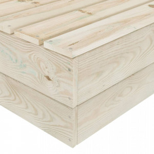 Set mobilier de grădină, 2 piese, lemn de molid tratat - Img 5