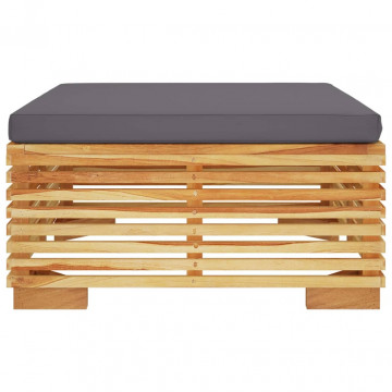 Set mobilier de grădină, 2 piese, lemn masiv de tec - Img 4