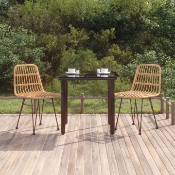 Set mobilier de grădină, 3 piese, poliratan - Img 1