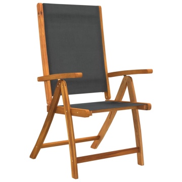 Set mobilier de grădină, 7 piese, lemn masiv acacia/textilenă - Img 7