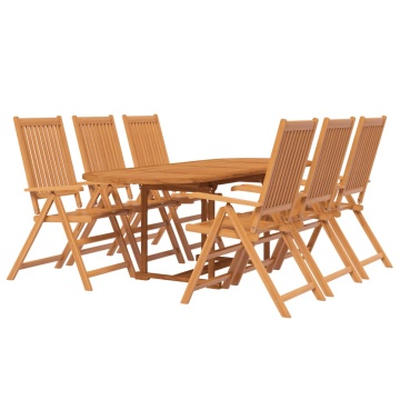 Set mobilier de grădină, 7 piese, lemn masiv de acacia - Img 3