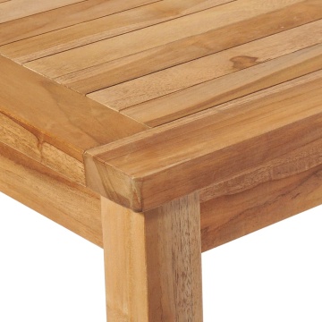 Set mobilier de grădină, 7 piese, lemn masiv de tec - Img 7