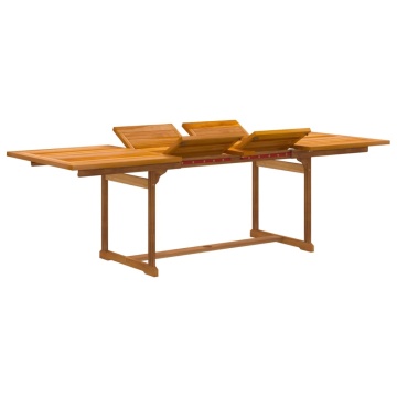 Set mobilier de grădină, 9 piese, lemn masiv acacia/textilenă - Img 5