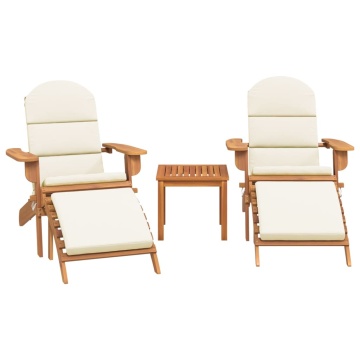 Set mobilier de grădină Adirondack, 3 piese, lemn masiv acacia - Img 3