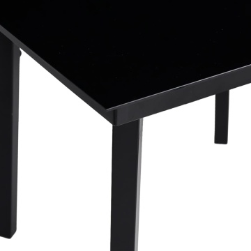 Set mobilier de grădină cu perne, 3 piese, negru, poliratan - Img 6