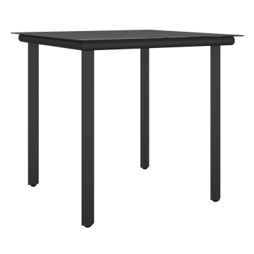 Set mobilier de grădină cu perne, 3 piese, poliratan și oțel - Img 5