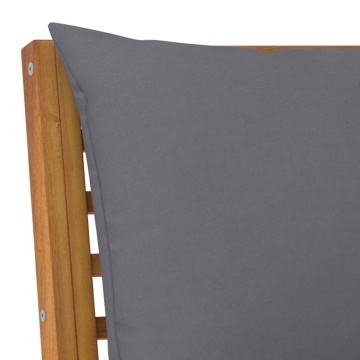 Set mobilier de grădină cu perne, 4 piese, lemn masiv de acacia - Img 6
