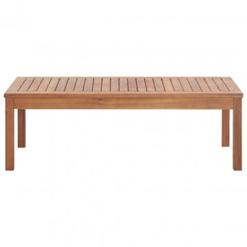Set mobilier de grădină cu perne, 4 piese, lemn masiv de acacia - Img 4