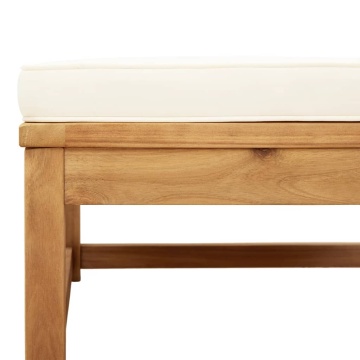 Set mobilier de grădină cu perne, 5 buc., lemn masiv acacia - Img 6