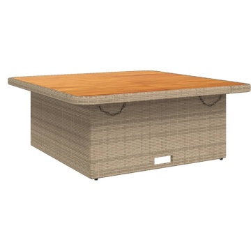 Set mobilier de grădină cu perne, 5 piese, bej, poliratan - Img 3
