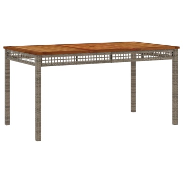 Set mobilier de grădină cu perne, 5 piese, gri, poliratan - Img 4