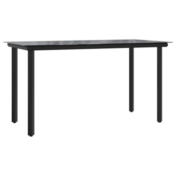 Set mobilier de grădină cu perne, 5 piese, poliratan și oțel - Img 5