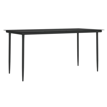 Set mobilier de grădină cu perne, 5 piese, poliratan și oțel - Img 5