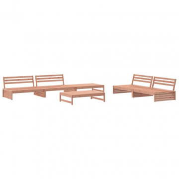 Set mobilier de grădină cu perne, 6 piese, lemn masiv Douglas - Img 3