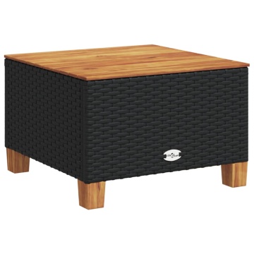 Set mobilier de grădină cu perne, 6 piese, negru, poliratan - Img 4