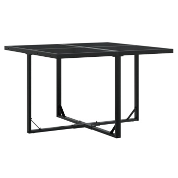 Set mobilier de grădină cu perne, 9 piese, negru, poliratan - Img 3
