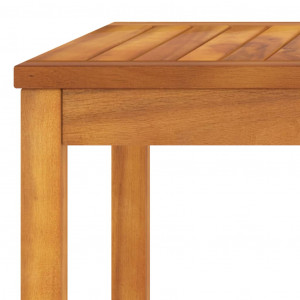 Set mobilier de grădină cu perne crem, 4 piese, lemn de acacia - Img 7
