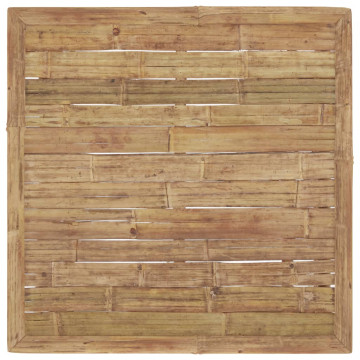Set mobilier de grădină cu perne gri închis, 6 piese, bambus - Img 4