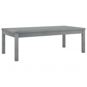 Set mobilier grădină cu pernă, 5 piese,gri, lemn masiv de acacia - Img 8