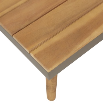 Set mobilier grădină cu perne, 4 piese, maro, lemn acacia - Img 4