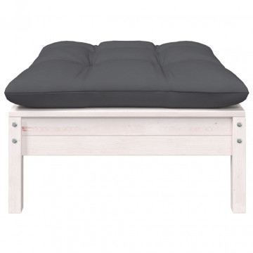 Set mobilier grădină cu perne, 5 piese, lemn masiv de pin - Img 8