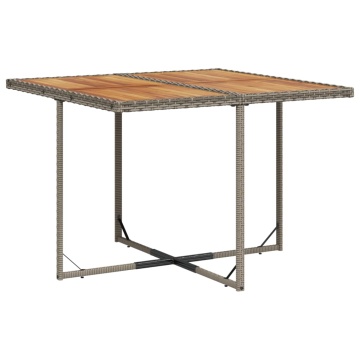 Set mobilier grădină cu perne, 9 piese, gri, poliratan - Img 3