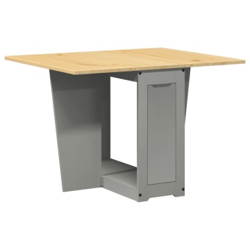 Set mobilier tip fluture Corona, pliabil 5 piese gri lemn pin - Img 4
