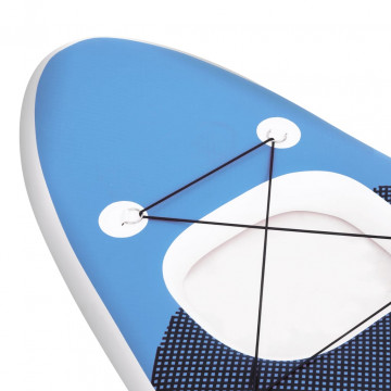 Set placă paddleboarding gonflabilă, albastru, 300x76x10 cm - Img 6