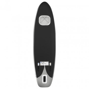 Set placă paddleboarding gonflabilă, negru, 300x76x10 cm - Img 4