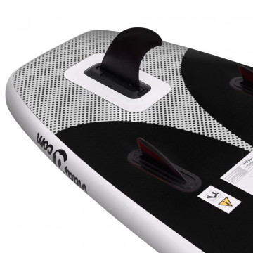 Set placă paddleboarding gonflabilă, negru, 330x76x10 cm - Img 5