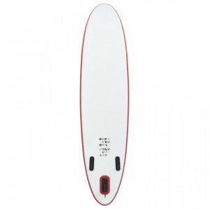 Set placă stand up paddle SUP surf gonflabilă, roșu și alb - Img 4