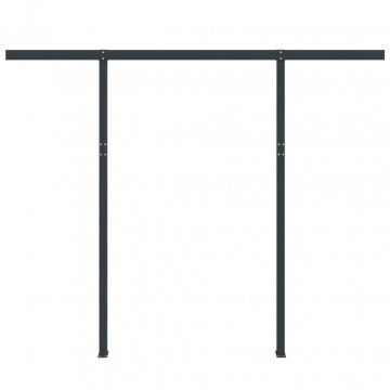 Set stâlp pentru copertină, antracit, 300x245 cm, fier - Img 3
