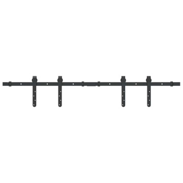 Set uși glisante pentru dulap 122 cm oțel carbon - Img 2