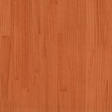 Șezlong, maro ceruit, 205x60x31,5 cm, lemn masiv de pin - Img 7