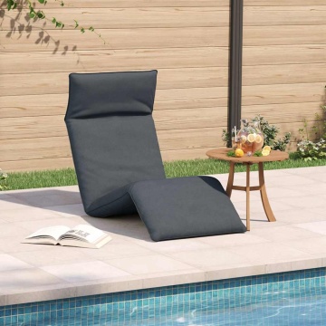 Șezlong pliabil Antracit 175x54x8,5 cm țesătură Oxford - Img 3