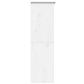 Șifonier BODO, alb, 146x53,5x173 cm, lemn masiv de pin - Img 8