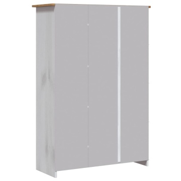 Șifonier cu 3 uși, alb, 118 x 50 x 171,5 cm, pin gama Panama - Img 6