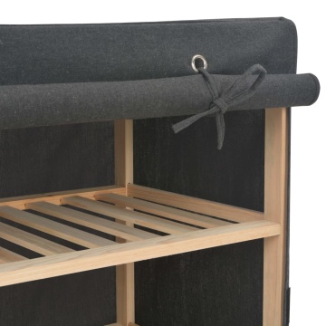Șifonier, gri, 200 x 40 x 170 cm, material textil - Img 7
